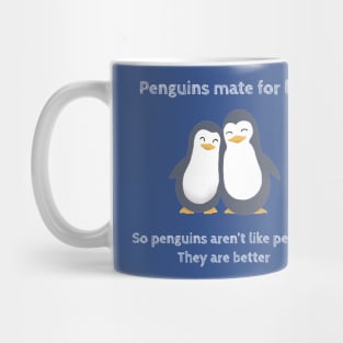 Penguins mate for life. Atypical Mug